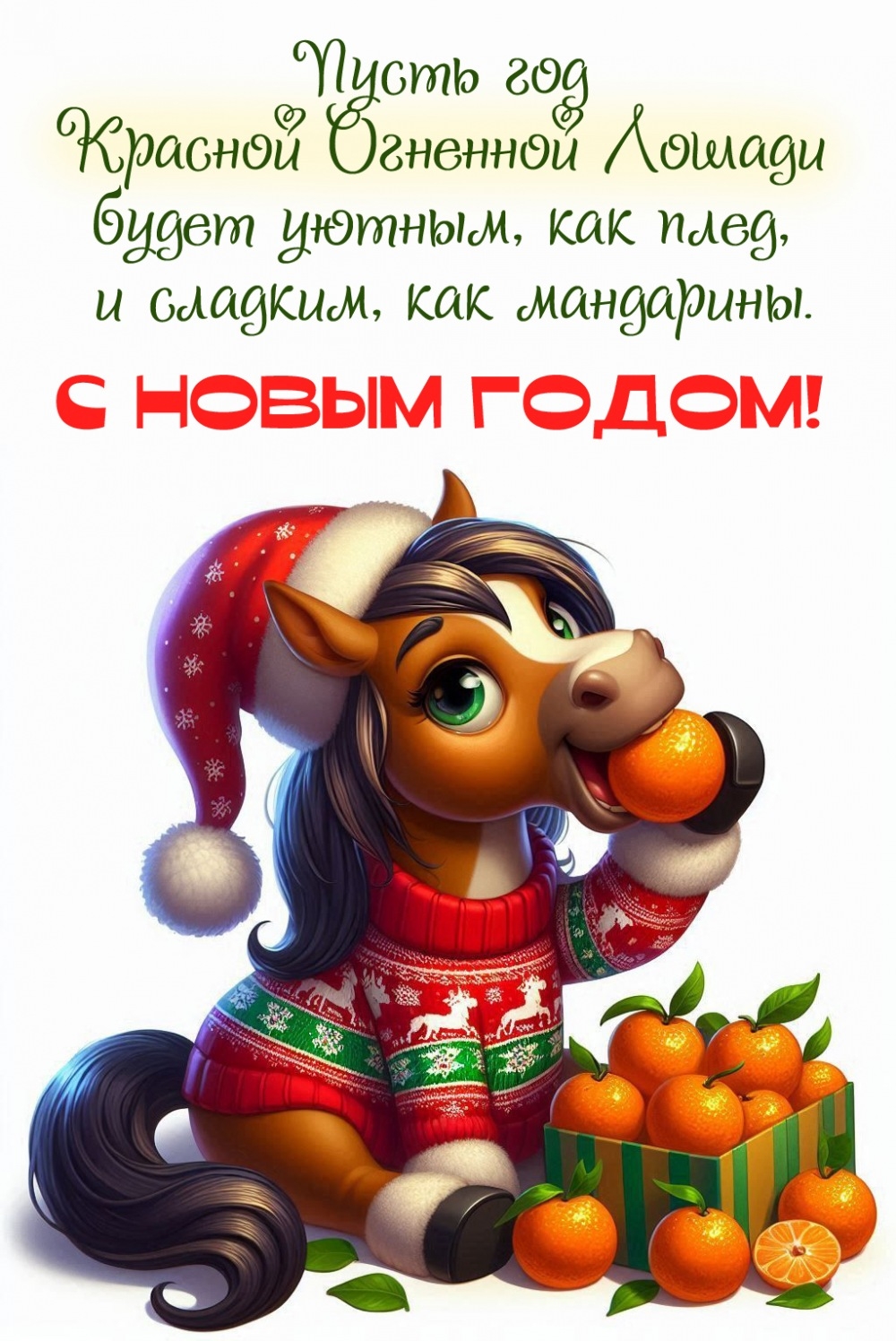 Пусть год Красной Огненной Лошади будет уютным