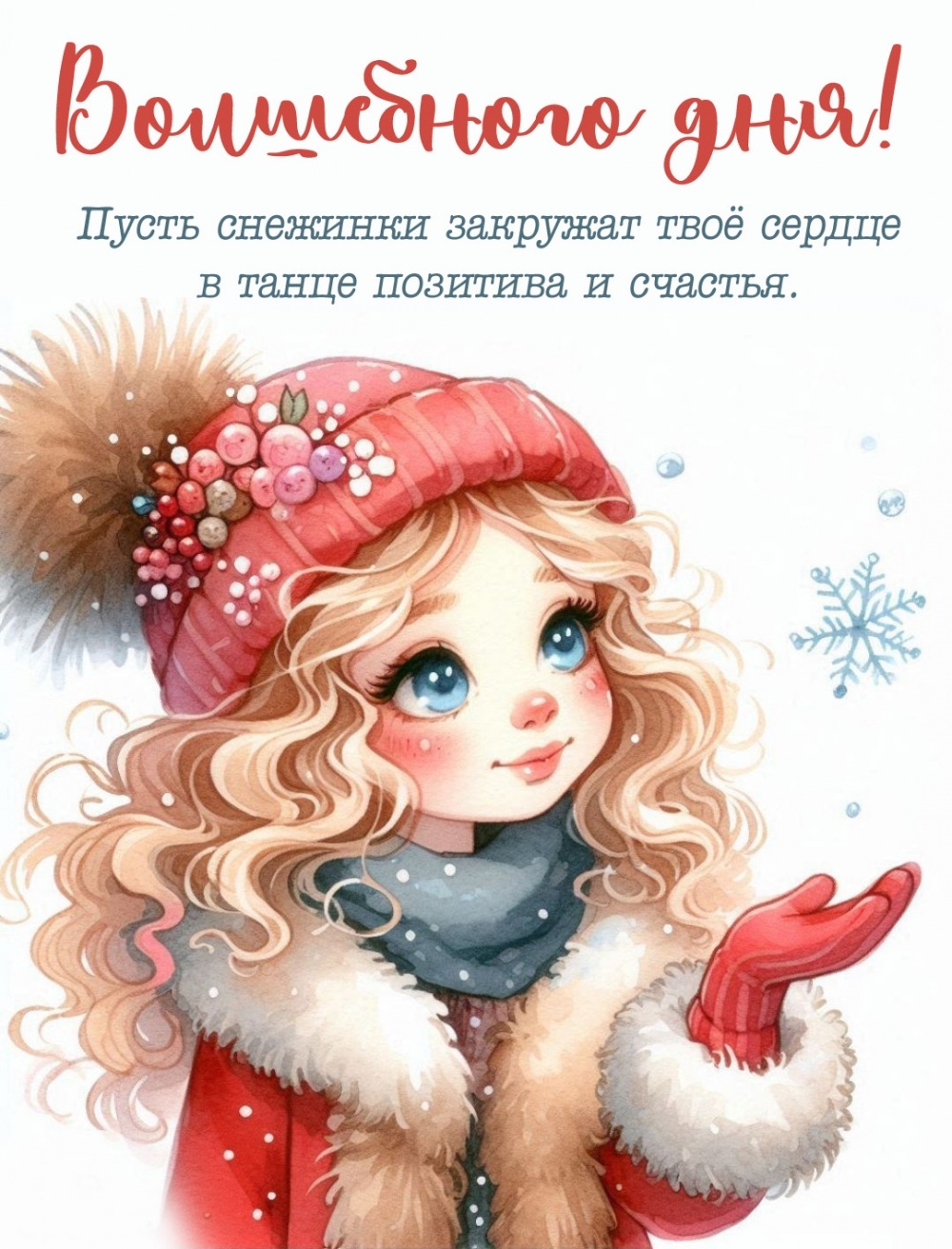 Пусть снежинки закружат твоё сердце